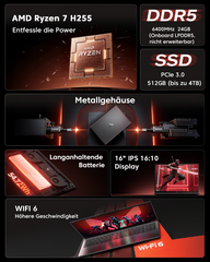 ACEMAGIC S16 AMD Ryzen 7 H255
