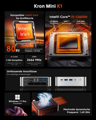 ACEMAGIC K1 Intel Core i5-12600H Mini PC