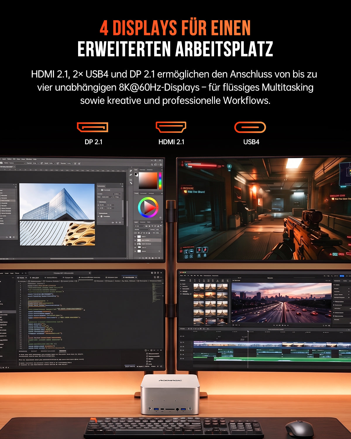 ACEMAGIC F9A AMD Ryzen AI MAX+ 395 AI-Workstation