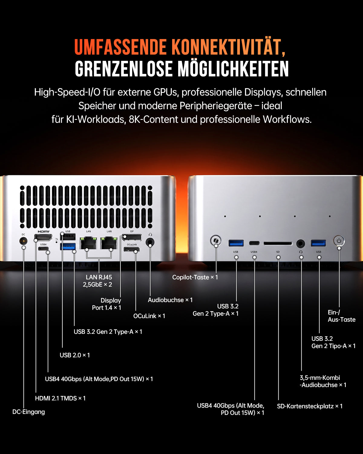 ACEMAGIC F9A AMD Ryzen AI MAX+ 395 AI-Workstation
