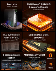 ACEMAGIC S3A AMD Ryzen 9 8945HS Mini PC