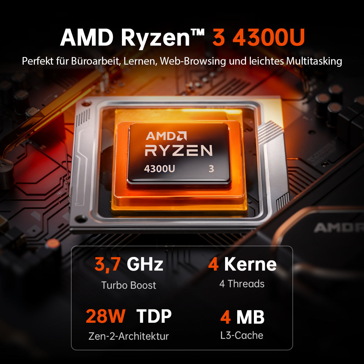 ACEMAGIC K1 AMD Ryzen 3 4300U Mini PC