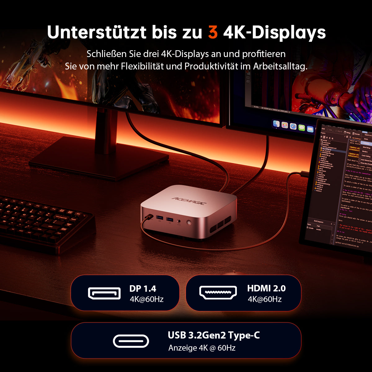 ACEMAGIC K1 AMD Ryzen 3 4300U Mini PC