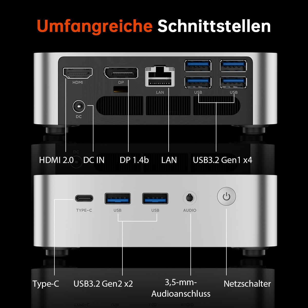 ACEMAGIC K1 AMD Ryzen 3 4300U Mini PC