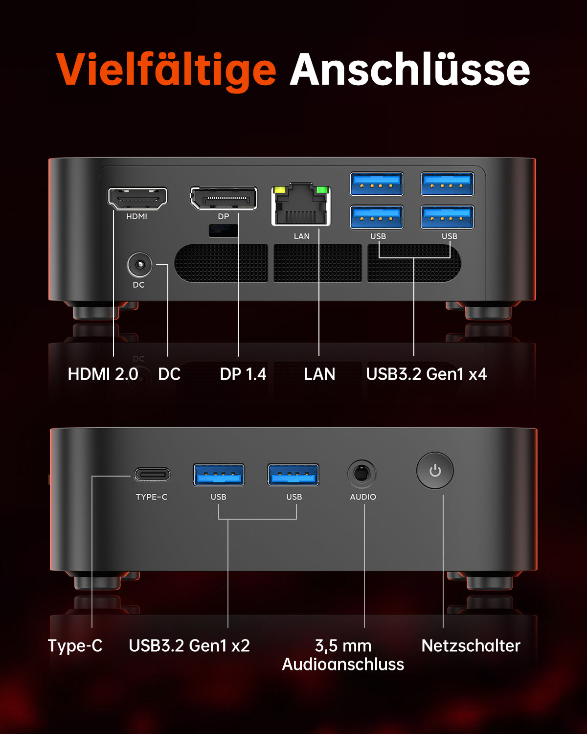 ACEMAGIC K1 AMD Ryzen 3 3300U/4300U/R2544 Mini PC