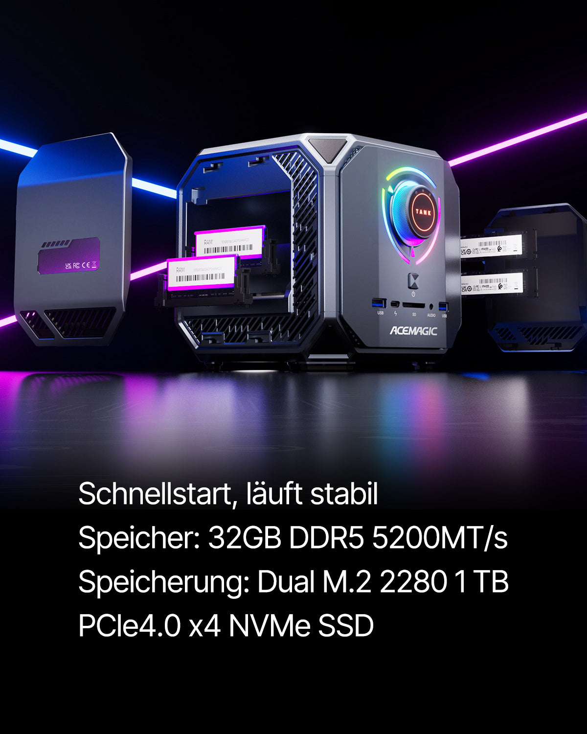ACEMAGIC M1A PRO i9-13900HK Intel ARC A770 Mini PC