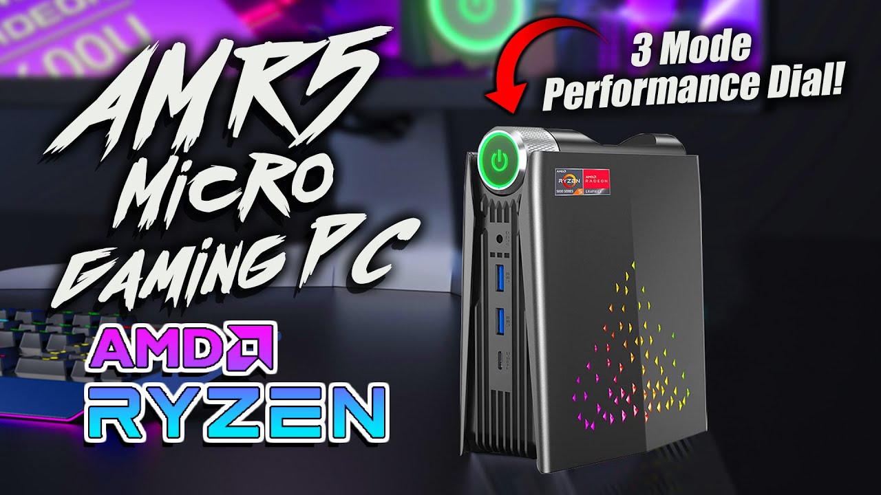ACEMAGIC Gaming MINI PC 4K UHD AMD Ryzen 5 5600U 16GB RAM 512GB SSD ROM  WiFi/BT